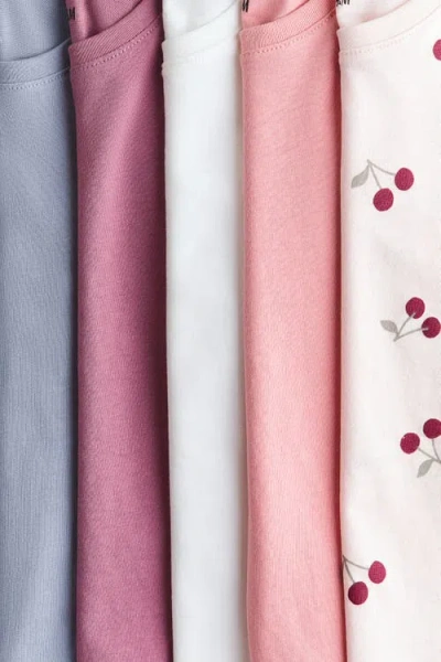 H&m 5-pack T-shirts In Multi