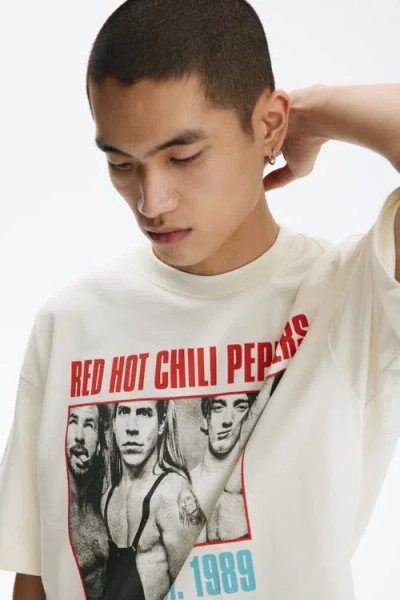 H&m Oversized Fit T-shirt In White