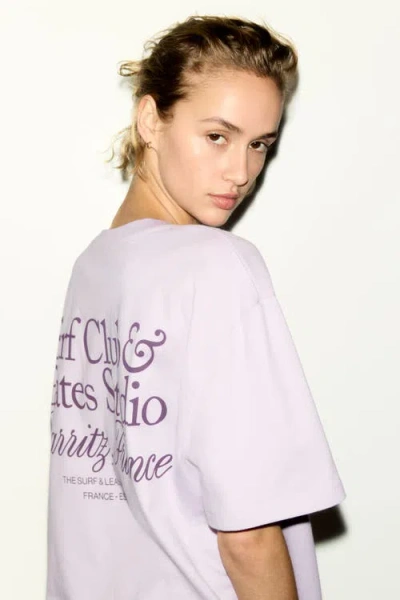 H&m Oversized T-shirt In Pink