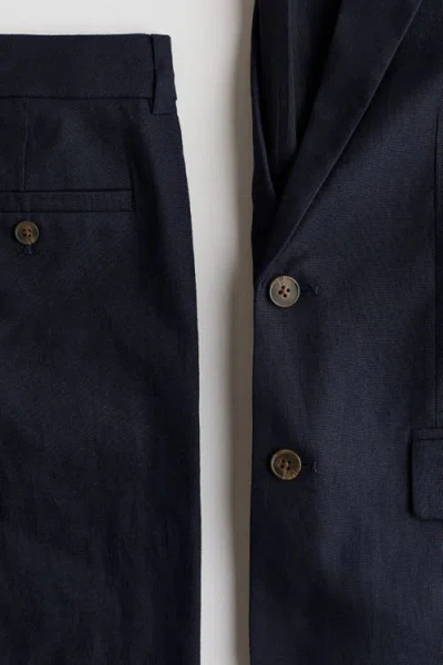 H&m Linen-blend Suit In Multi