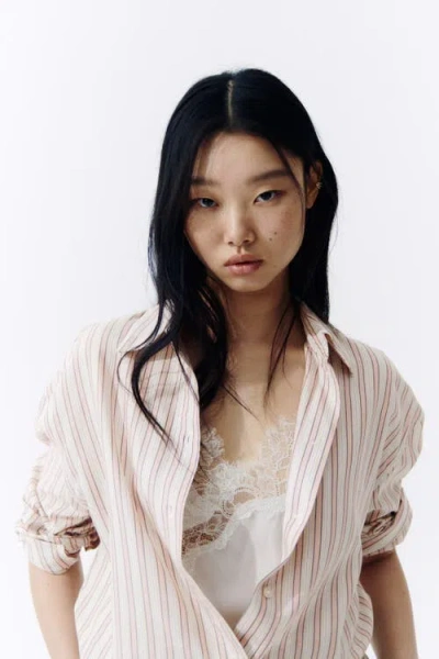 H&m Oversized Lyocell-blend Shirt In Multi