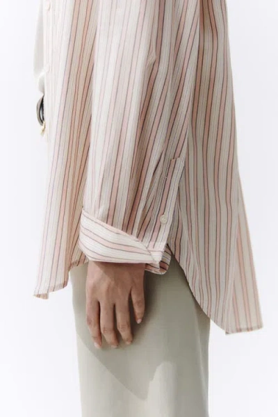 H&m Oversized Lyocell-blend Shirt In Multi