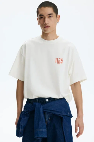 H&m Oversized Fit T-shirt In White