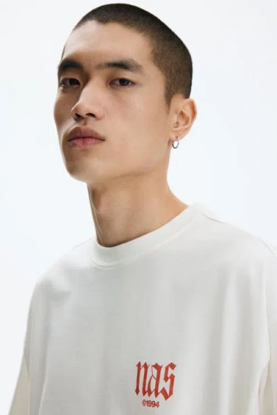 H&m Oversized Fit T-shirt In White
