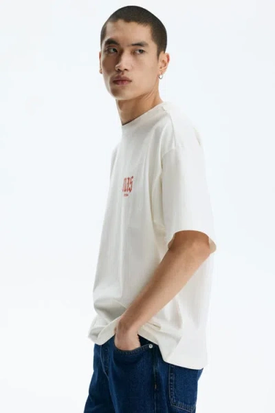 H&m Oversized Fit T-shirt In White
