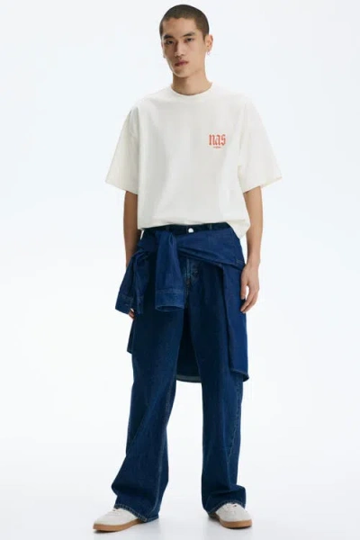H&m Oversized Fit T-shirt In White