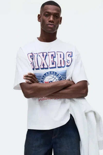 H&m Oversized Fit T-shirt In White