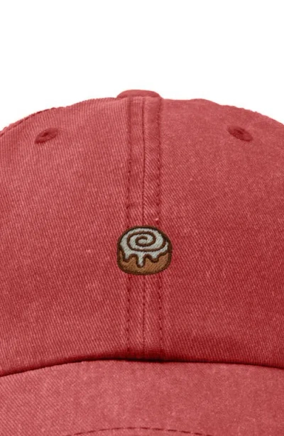 Dalix Cinnamon Roll Dad Cap In Red
