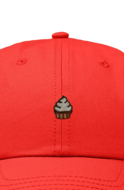 Dalix Cupcake Dad Cap In Red