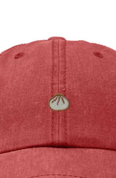 Dalix Dumpling Dad Cap In Red