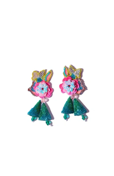 Simitri Bouquet Earrings In Green