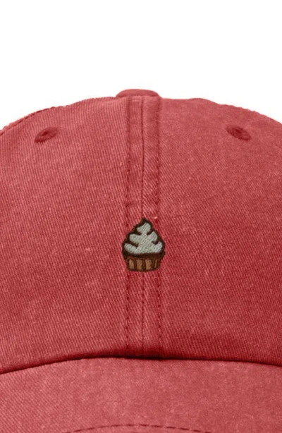 Dalix Cupcake Dad Cap In Red