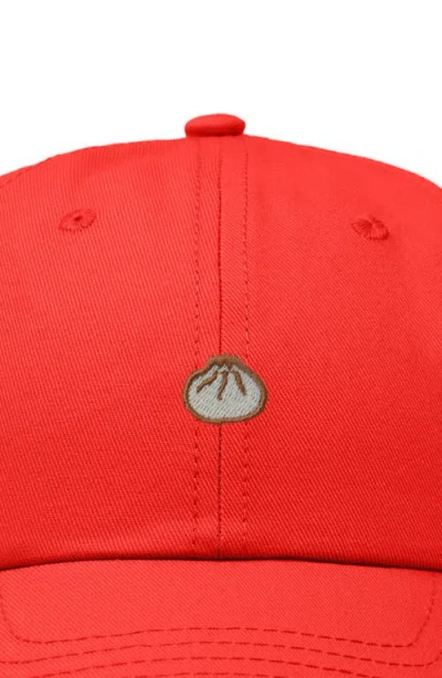 Dalix Dumpling Dad Cap In Red