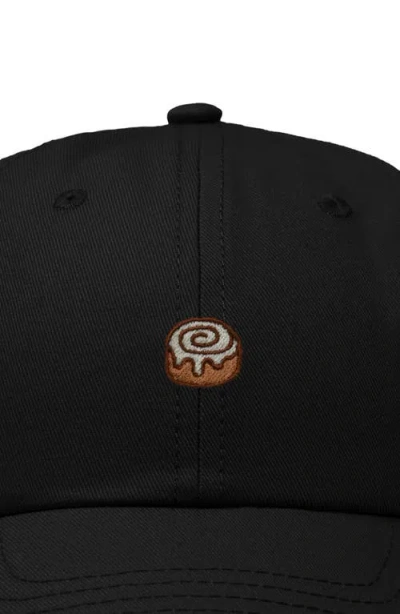 Dalix Cinnamon Roll Dad Cap In Black