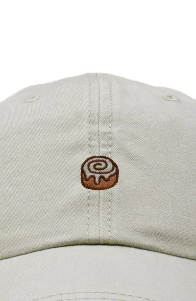 Dalix Cinnamon Roll Dad Cap In White