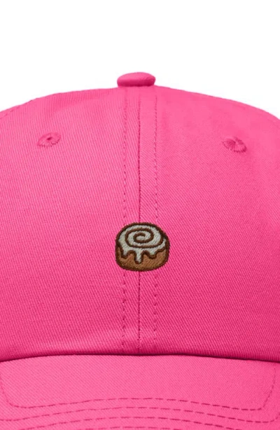 Dalix Cinnamon Roll Dad Cap In Pink