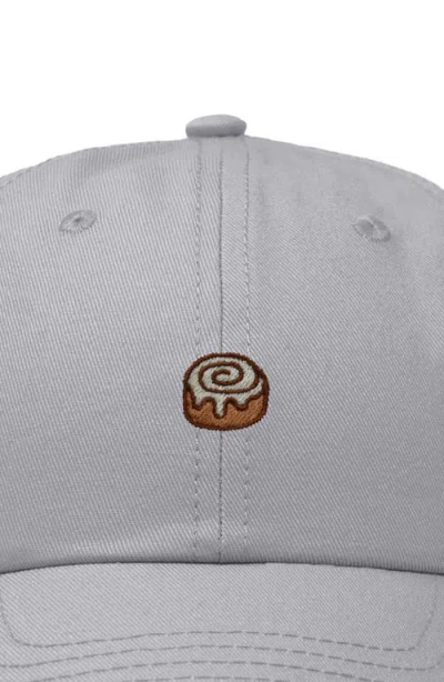 Dalix Cinnamon Roll Dad Cap In Gray