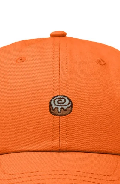 Dalix Cinnamon Roll Dad Cap In Orange