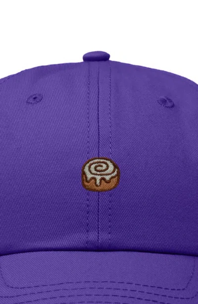 Dalix Cinnamon Roll Dad Cap In Purple