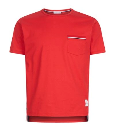 Shop Thom Browne Buttoned Hem T-shirt
