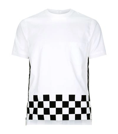Shop Dsquared2 Checkered Side Zip T-shirt