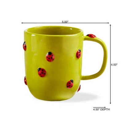 Tag Garden Ladybug Mug Green Multi Earthenware Spring In Green