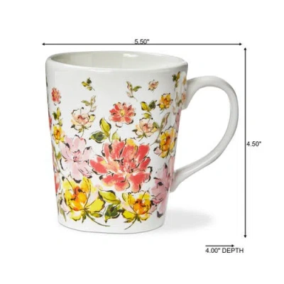 Tag In Bloom Mug Multi Earthenware Spring In White