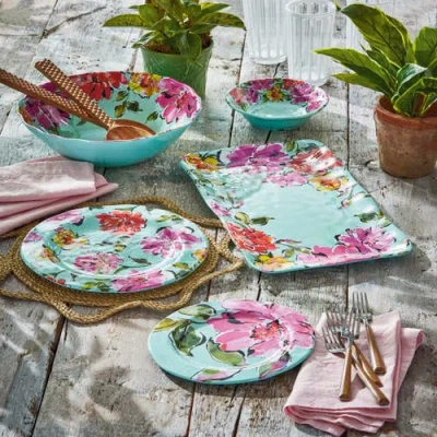 Tag In Bloom Melamine Bowl Multi Melamine Spring In Multi