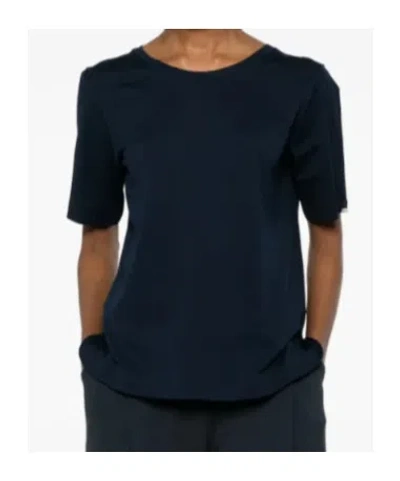 Herno Cotton Round-neck T-shirt In Blue