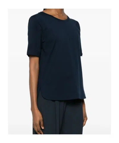Herno Cotton Round-neck T-shirt In Blue