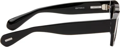 Jil Sander Black Oliver Peoples Rectangular 'edition 6' Sunglasses In Black