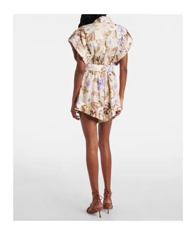 Zimmermann Floral Pattern Bodysuit In Multi