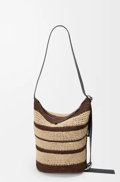 Loewe Loop Bucket Bag In Brown