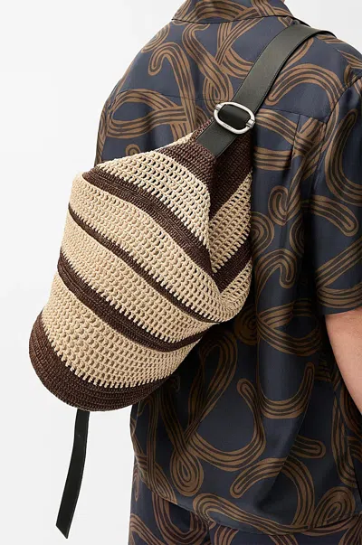 Loewe Loop Bucket Bag In Brown