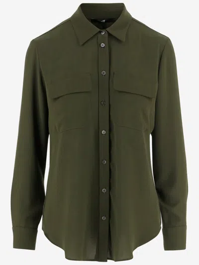 Fit F.it Technical Polyester Shirt In Green