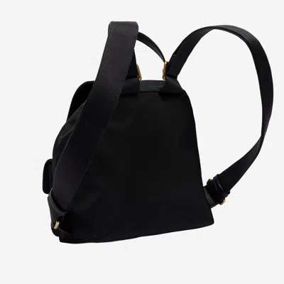 Pinko City Backpack Adjustable Straps Front Pockets Handle In Black