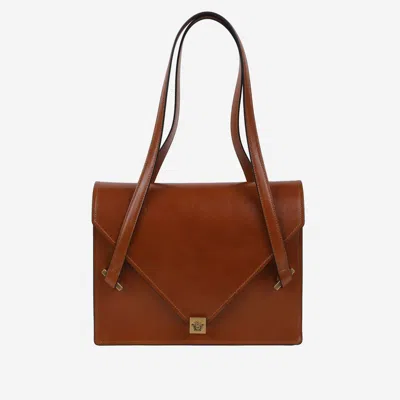 Versace Severine Leather Shoulder Bag In Pattern