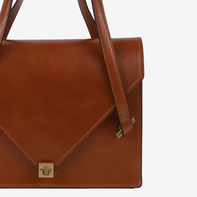 Versace Severine Leather Shoulder Bag In Pattern