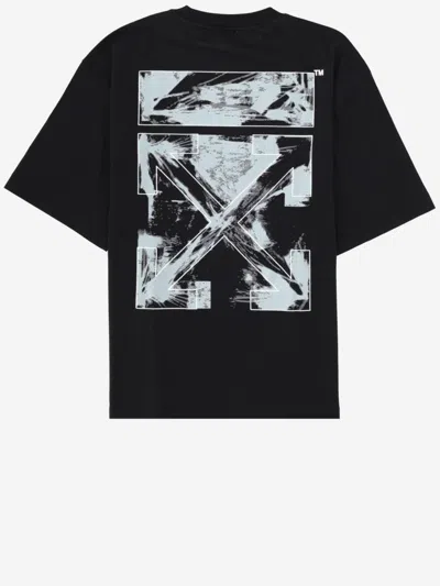 Off-white Men Black 3d Arrow Spray T-shirt, S Luxury T-shirts For Men Darveys