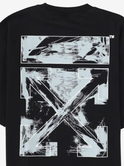 Off-white Men Black 3d Arrow Spray T-shirt, S Luxury T-shirts For Men Darveys