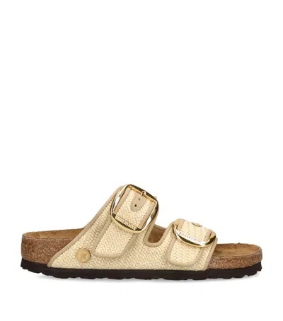 Birkenstock Arizona Big Buckle Natural – Woven Textile Sandal In Neutral