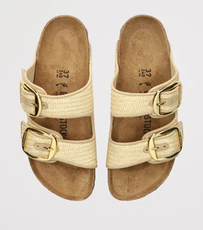 Birkenstock Arizona Big Buckle Natural – Woven Textile Sandal In Neutral
