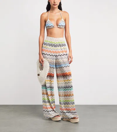 Missoni Zigzag Triangle Bikini In Multi