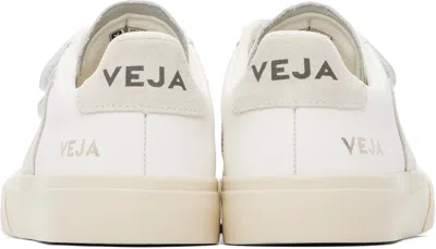 Veja Recife Logo Chromefree Leather Extra White Natural Trainers In Neutral