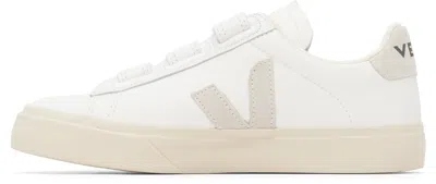 Veja Recife Logo Chromefree Leather Extra White Natural Trainers In Neutral