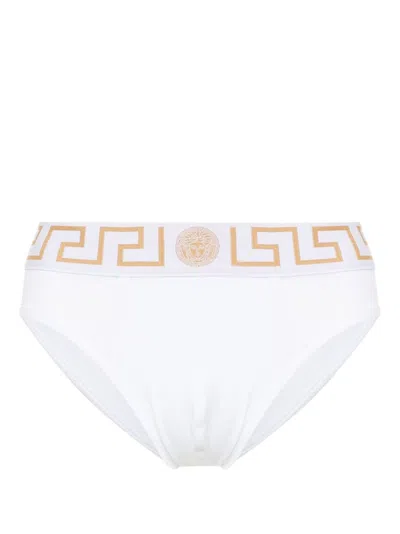 Versace Logo Briefs In White