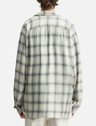Our Legacy Off-white Drift Shirt In Blue