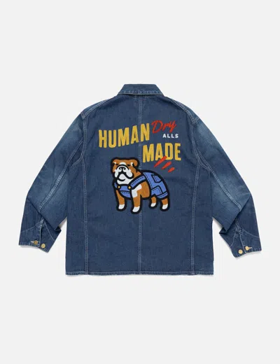 Human Made Long Sleeve Denim Jacket In Blue