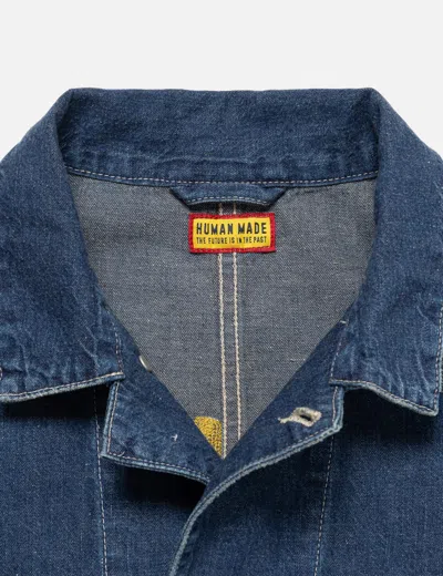 Human Made Long Sleeve Denim Jacket In Blue