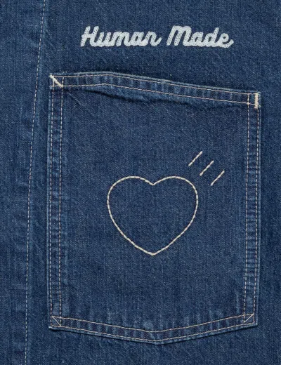 Human Made Long Sleeve Denim Jacket In Blue
